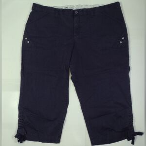 Lee Women's Navy Blue  Capris Size (22-W)